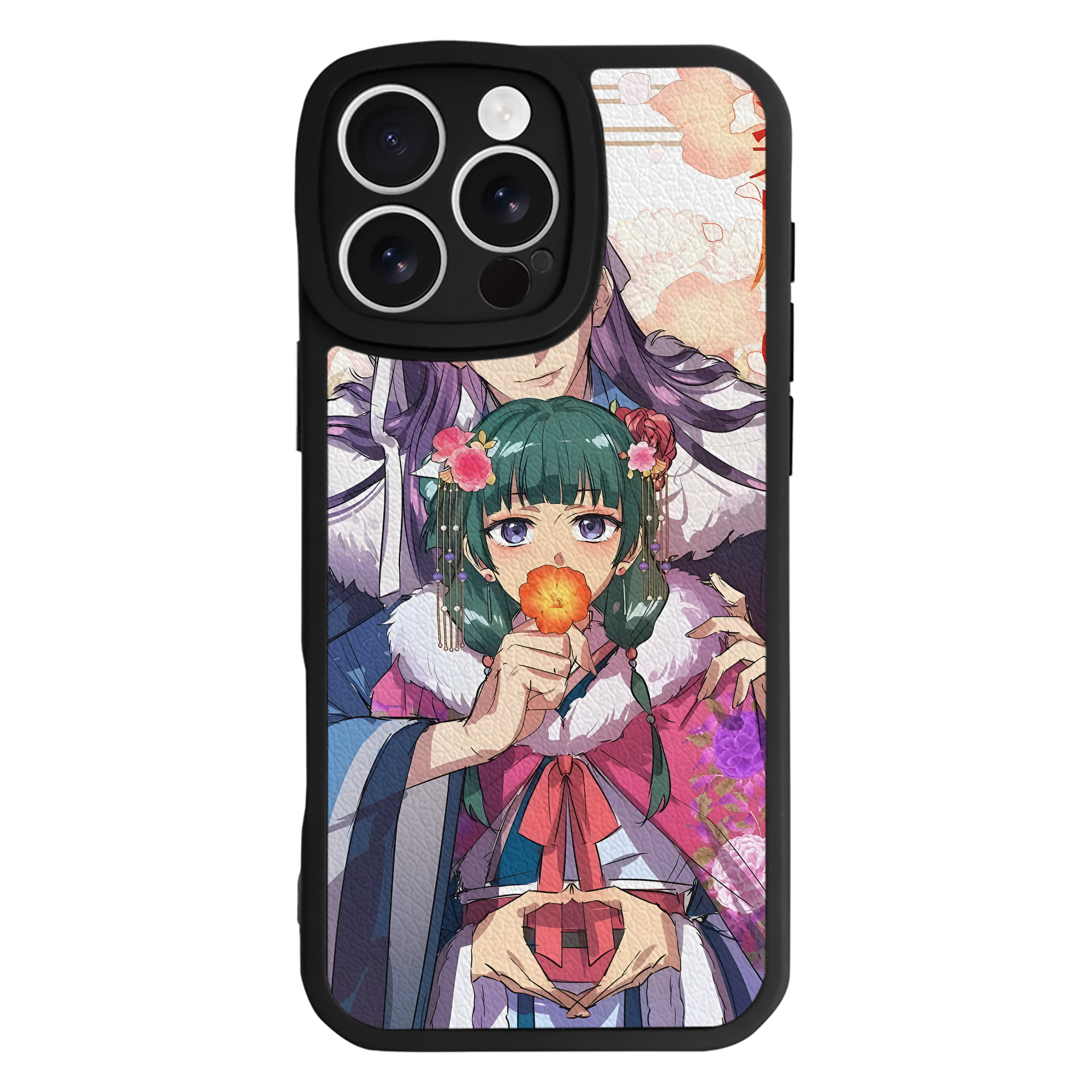 （画像用） 薬屋のひとりごと The Apothecary Diaries 【iPhone 16シリーズ対応】シリコンスマホケース（レザー調） 材質：シリコン